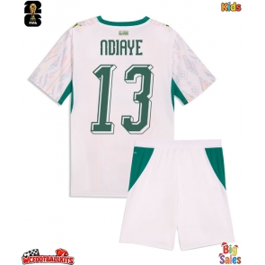 Senegal Iliman Ndiaye #13 Replica Home Stadium Kit for Kids World Cup 2026 Short Sleeve (+ pants)